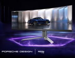 A AOC afirma que o AGON PRO PD49 foi inspirado no design de um Porsche 911. (Fonte da imagem: AOC)