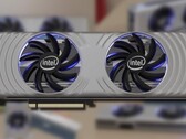A matriz de GPU do Alquimista Arc mede quase 400mm2, aproximadamente o mesmo tamanho que a GA104 (Fonte de imagem: Intel)