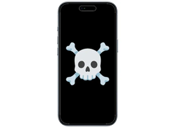 O iPhone Air pode estar morrendo. (Fonte da imagem: Apple w/ skull and crossbones emoji, editado)