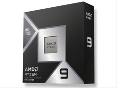 Embalagem de varejo para a CPU Ryzen 9 9950X3D2.