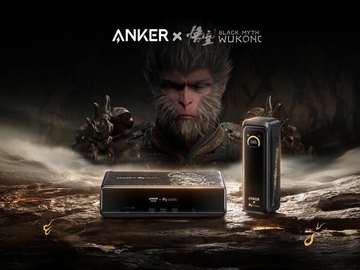 A coleção Anker × Black Myth: Wukong abrange bancos de energia e estações de acoplamento. (Fonte da imagem: Anker)