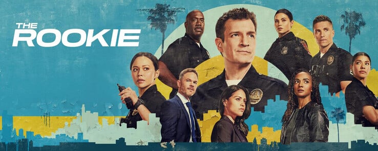 Nathan Fillion e sua equipe em The Rookie (Fonte da imagem: ABC/Promotional still)