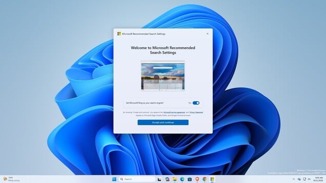 O novo aplicativo da Microsoft que solicita aos usuários que alterem seu mecanismo de busca padrão para o Bing