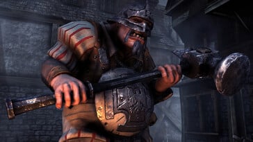 Uma imagem mostrando um inimigo em Mordheim: City of the Damned.