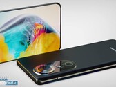 Conceito de renderização do Huawei P50 Pro. (Fonte: LetsGoDigital)