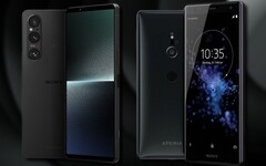 O Sony Xperia 1 V tem um design distinto com bordas retas, mas o futuro pode ser mais curvilíneo, como o XZ2 de 2018. (Fonte da imagem: Sony/Unsplash - editado)