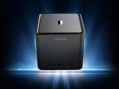 A mini estação de trabalho Thunderobot AI com 128 GB de RAM custa US$ 3.975 na China. Na foto: uma imagem promocional com uma renderização do mini PC.