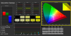 Varredura CalMan ColorChecker Saturação