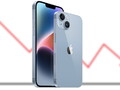 as vendas do iPhone 14 na China estão alegadamente caindo. (Fonte: Apple-editado)