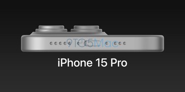iPhone 15 Pro CAD. (Fonte de imagem: 9To5Mac)