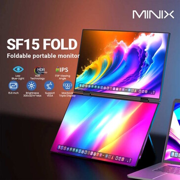 O monitor portátil conta com painéis IPS (Fonte da imagem: Minix)