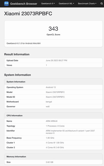 (Fonte da imagem: Geekbench)