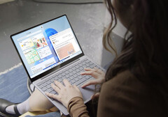 O Surface Laptop Go 3 deve ser mais poderoso e eficiente do que o seu antecessor, na foto. (Fonte da imagem: Microsoft)