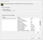 Informações sobre o sistema Nvidia