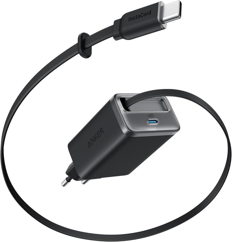O carregador Anker Nano Charger (35 W, cabo USB-C retrátil). (Fonte da imagem: Anker)