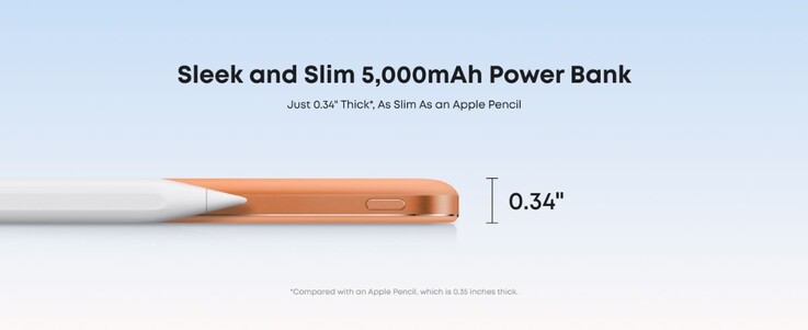 Anker Nano Power Bank (5K, MagGo, Slim) em Cosmic Orange