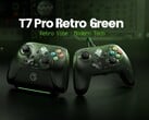 Os controles T7 Pro Retro Green e T7 Pro W Retro Green apresentam um design semelhante.