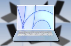 O M2 MacBook Air vem com um display sem entalhes nas últimas edições do próximo laptop Apple. (Fonte da imagem: @LeaksApplePro - edited)