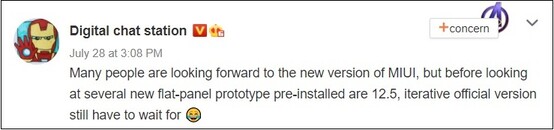MIUI 12,5 para novos dispositivos. (Fonte de imagem: Weibo)