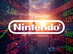 Banner exibindo o cotação das ações da Nintendo