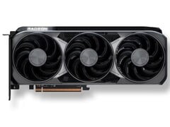 Renderização artística da GPU AMD Radeon RX 9070 XT. (Fonte da imagem: AMD)