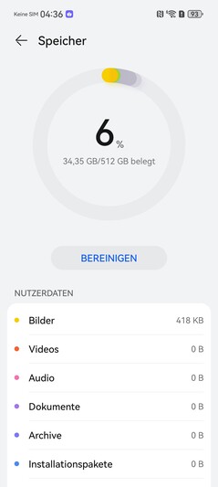 Huawei Pura 80 Ultra: Armazenamento