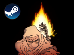 Shinobi: Art of Vengeance permite que os jogadores controlem um shinobi que pode usar armas brancas, shuriken e habilidades de ninjutsu. Na foto, uma imagem do trailer do jogo com o logotipo da Steam na parte superior (Fonte da imagem: Sega no YouTube)