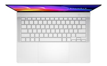 Layout do teclado e do trackpad do Asus ProArt P14