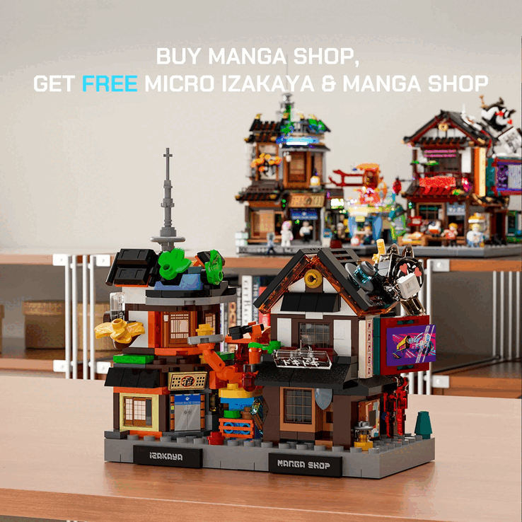 A Lumibricks inclui versões em miniatura como bônus nas compras diretas