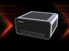 O FA80G está disponível com o processador AMD Ryzen 9 9950X3D. Na imagem: uma foto promocional mostrando a parte frontal do mini PC (editada).