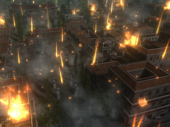 Pompeii: The Legacy tem vistas isométricas e 3D da cidade, com arquitetura romana em azulejos e cenas de rua detalhadas. Na foto, a arte do jogo. (Fonte da imagem: Steam)