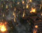 Pompeii: The Legacy tem vistas isométricas e 3D da cidade, com arquitetura romana em azulejos e cenas de rua detalhadas. Na foto, a arte do jogo. (Fonte da imagem: Steam)