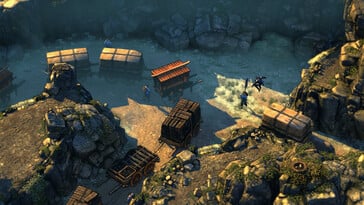Uma imagem que mostra várias personagens de Shadow Tactics: Blades of the Shogun.