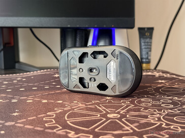 O interruptor de mudança de modo na parte inferior