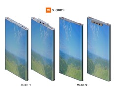 Parece que Xiaomi está considerando uma câmera pop-up ou um entalhe para uma futura Mi Mix Alpha. (Fonte da imagem: Xiaomi via LetsGoDigital)
