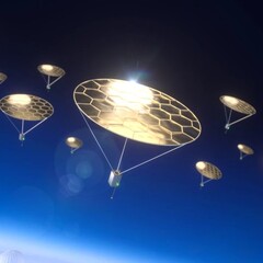 Uma ilustração artística dos dispositivos levitando (Fonte da imagem: os pesquisadores)