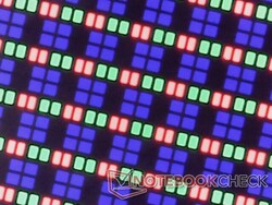 Subpixels RGB nítidos com granulação mínima