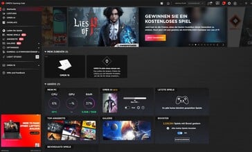 Anúncios para a loja de jogos e sorteios embutidos