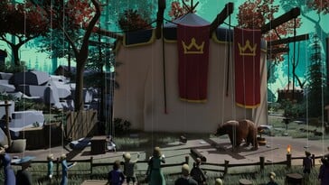Na imagem: uma captura de tela do jogo *A Juggler’s Tale*.