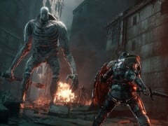 Uma imagem mostrando uma luta em Bleak Faith: Forsaken.
