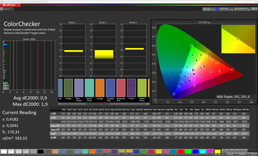 Cores (modo de cor: Normal, temperatura de cor: Padrão, espaço de cor alvo: sRGB)