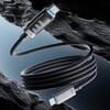 O cabo de alimentação do monitor digital Cuktech 6 Braided (versão OLED magnética). (Fonte da imagem: Cuktech via Weibo)