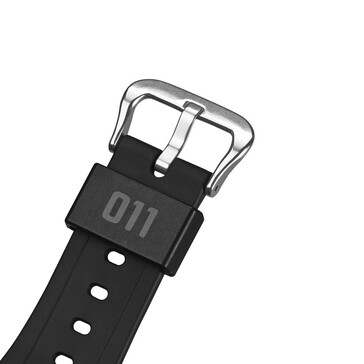 O anel da pulseira é impresso com "011", o personagem principal. (Fonte da imagem: Casio)