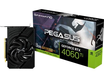 Gainward RTX 4060 Ti 8 GB Pegasus OC (Fonte da imagem: Gainward)