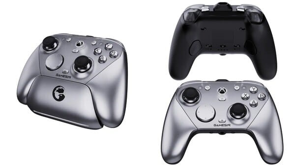 O GameSir G7 Pro em prata metálica é vendido apenas pela Best Buy.