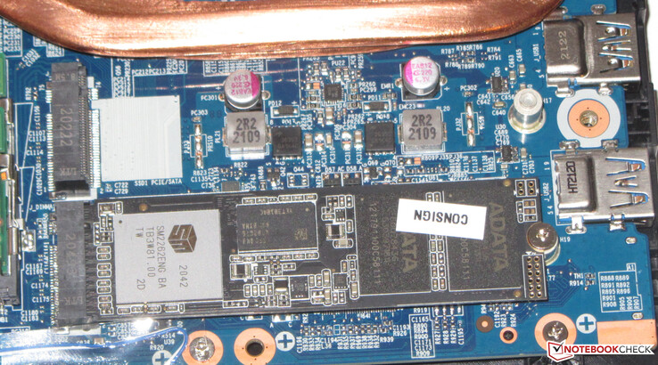 Dois SSDs NVMe podem ser instalados.