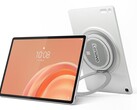 O Lenovo Tab Plus Gen 2 tem um alto-falante na parte traseira e um suporte integrado.