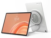 O Lenovo Tab Plus Gen 2 tem um alto-falante na parte traseira e um suporte integrado.