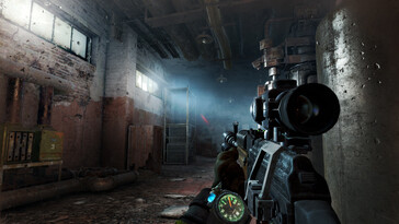 Na foto: Uma captura de tela do jogo Metro: Last Light Redux.