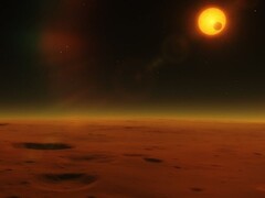 Ilustração artística mostrando uma estrela e um planeta no espaço. (Fonte da imagem: flflflflflflfl - Pixabay)